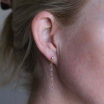 Sapphire & Diamond Chain Earrings