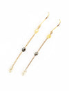 Black Diamond Bead 1.10 carat Earring 14kt Gold