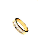 Diamond Baguette Champagne 1.04 carat 14kt Yellow Gold Ring