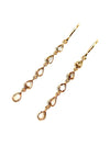 Diamond Rose Cut 0.91 carat 14kt Yellow Gold Earring