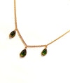 Green Tourmaline 14kt Yellow Gold Necklace