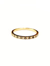 Black Diamond & White Diamond Half Eternity Ring