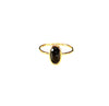 Black Diamond oval 1.570  carat 9kt Gold Ring