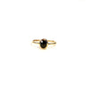 Black Diamond Oval 1.15  carat 9kt Gold Ring