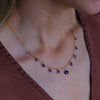 Tanzanite & Kyanite Drop Bead Necklace