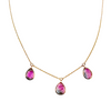 Tourmaline Faceted Drop 14Kt Gold Necklace